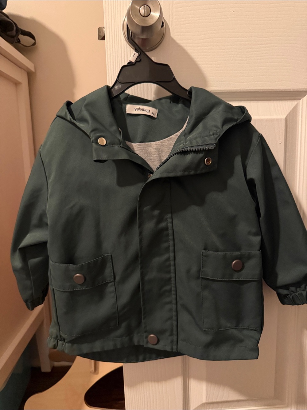 Vintage Kids' Forest Green Hooded Jacket